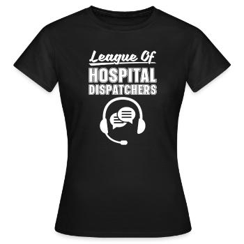 Ligue du centre de contrôle des appels d’urgence - T-shirt Femme - noir - Devant - AI Model Female 172 dark (172cm)