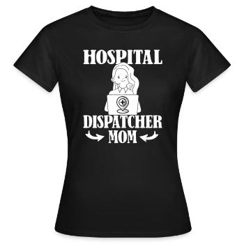 Notruf Leitstelle Einsatzzentrale - Frauen T-Shirt - Schwarz - Vorne - AI Model Female 172 dark (172cm)