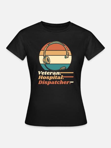 Notruf Leitstelle Einsatzzentrale - Frauen T-Shirt - Schwarz