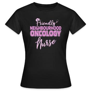 Krankenschwester Freundlich - Frauen T-Shirt - Schwarz - Vorne - AI Model Female 172 dark (172cm)