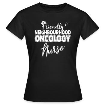 Quartier des infirmières - T-shirt Femme - noir - Devant - AI Model Female 172 dark (172cm)