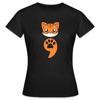 Psychologue Psychologue Mignon - T-shirt Femme - noir - Devant - AI Model Female 172 dark (172cm)