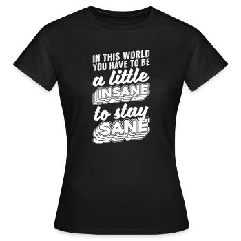Psychologue Psychologue Drôle - T-shirt Femme - noir - Devant - AI Model Female 172 dark (172cm)