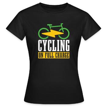 Vélo électrique Vélo électrique Vélo électrique - T-shirt Femme - noir - Devant - AI Model Female 172 dark (172cm)