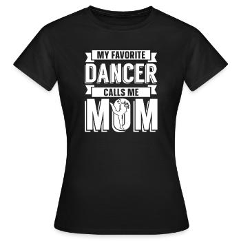 Maman Mère Mère Danse Mère - T-shirt Femme - noir - Devant - AI Model Female 172 dark (172cm)