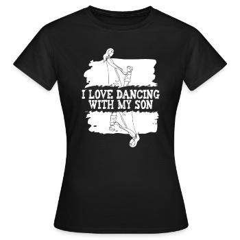 Maman Mère Mère Danse Mère - T-shirt Femme - noir - Devant - AI Model Female 172 dark (172cm)