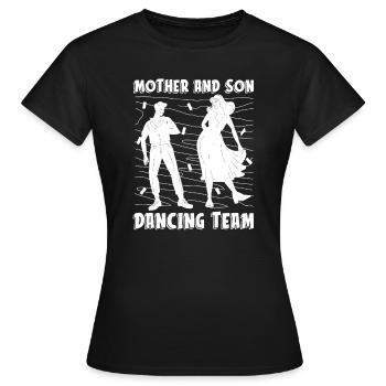 Maman Mère Mère Danse Mère - T-shirt Femme - noir - Devant - AI Model Female 172 dark (172cm)