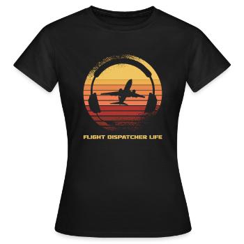 Notruf Leitstelle Einsatzzentrale - Frauen T-Shirt - Schwarz - Vorne - AI Model Female 172 dark (172cm)