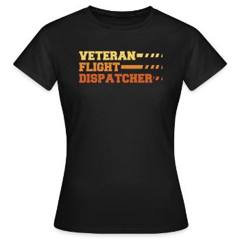 Vétéran du centre de contrôle des appels d’urgence - T-shirt Femme - noir - Devant - AI Model Female 172 dark (172cm)