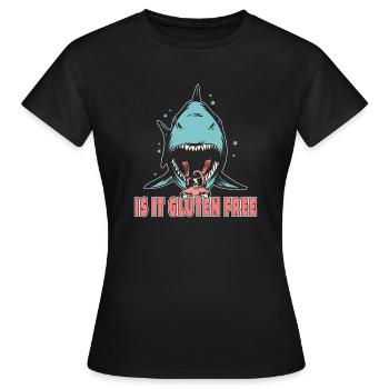 Sans gluten - T-shirt Femme - noir - Devant - AI Model Female 172 dark (172cm)