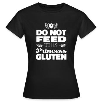 Glutenfrei Prinzessin - Frauen T-Shirt - Schwarz - Vorne - AI Model Female 172 dark (172cm)