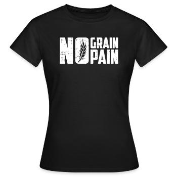 Glutenfrei Lustig - Frauen T-Shirt - Schwarz - Vorne - AI Model Female 172 dark (172cm)