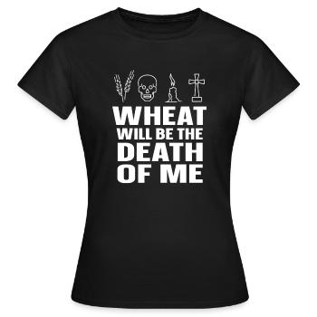 Glutenfrei Sarkastisch - Frauen T-Shirt - Schwarz - Vorne - AI Model Female 172 dark (172cm)