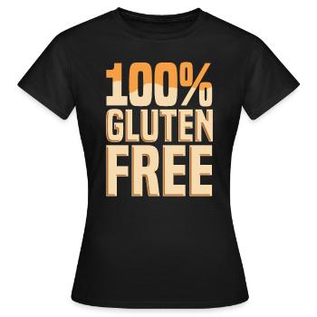 Sans gluten cent - T-shirt Femme - noir - Devant - AI Model Female 172 dark (172cm)