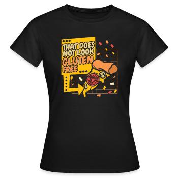 Glutenfrei Fun - Frauen T-Shirt - Schwarz - Vorne - AI Model Female 172 dark (172cm)