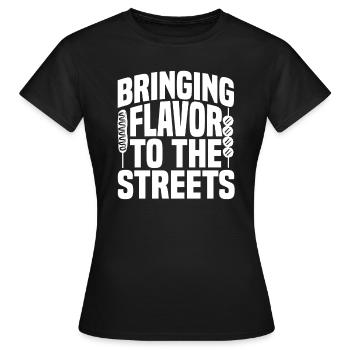 Corndog de rue - T-shirt Femme - noir - Devant - AI Model Female 172 dark (172cm)