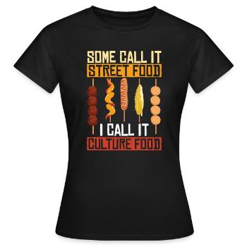 Corndog de rue - T-shirt Femme - noir - Devant - AI Model Female 172 dark (172cm)