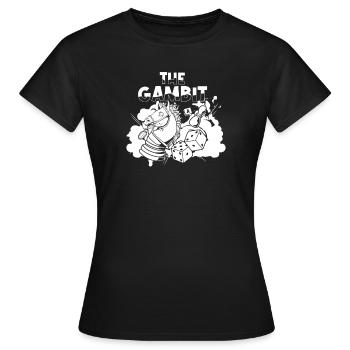 Board game board game - Women's T-Shirt - black - Front - AI Model Female 172 dark (172cm)