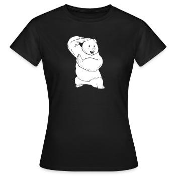 Frisbee Golf Disc Golf Wear - T-shirt Femme - noir - Devant - AI Model Female 172 dark (172cm)