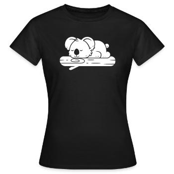 Koalabär Zweig - Frauen T-Shirt - Schwarz - Vorne - AI Model Female 172 dark (172cm)