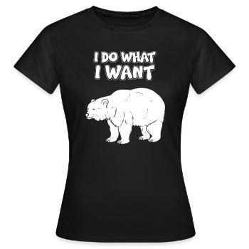 Mir Doch Egal Tragen - Frauen T-Shirt - Schwarz - Vorne - AI Model Female 172 dark (172cm)