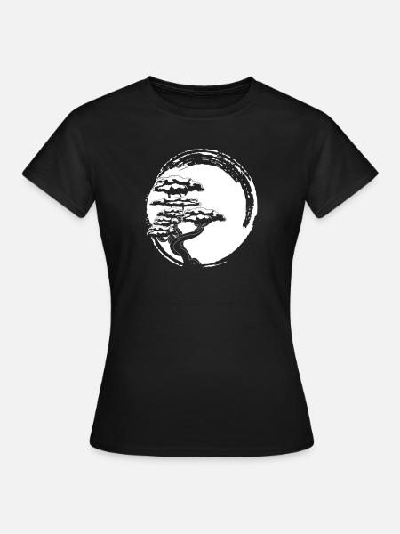 Bonsai Baum - Frauen T-Shirt - Schwarz
