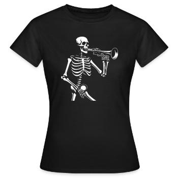 Trombone de fanfare - T-shirt Femme - noir - Devant - AI Model Female 172 dark (172cm)