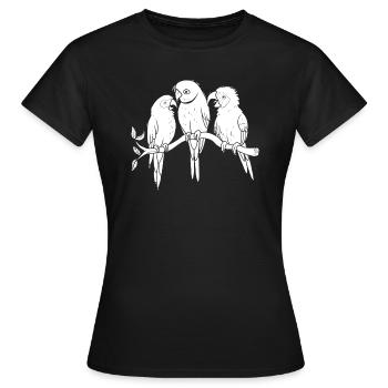 Parrot Branch - Women's T-Shirt - black - Front - AI Model Female 172 dark (172cm)