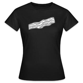 Bacon Speck - Frauen T-Shirt - Schwarz - Vorne - AI Model Female 172 dark (172cm)