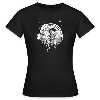 Gothic Jellyfish - Women's T-Shirt - black - Front - AI Model Female 172 dark (172cm)
