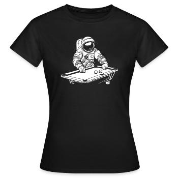 Billard - Frauen T-Shirt - Schwarz - Vorne - AI Model Female 172 dark (172cm)