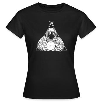 Astronaute, Astronaute, Cosmonaute - T-shirt Femme - noir - Devant - AI Model Female 172 dark (172cm)