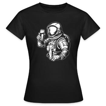 Astronaute, Astronaute, Cosmonaute - T-shirt Femme - noir - Devant - AI Model Female 172 dark (172cm)