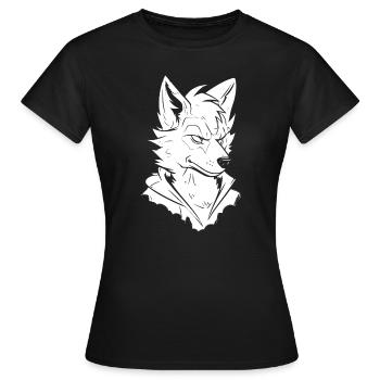 Furry Fandom Fursuits - Women's T-Shirt - black - Front - AI Model Female 172 dark (172cm)