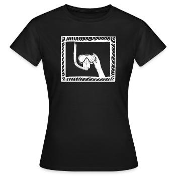 Plongeur Plongeur - T-shirt Femme - noir - Devant - AI Model Female 172 dark (172cm)