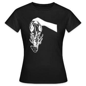 Hummer Lobster - Frauen T-Shirt - Schwarz - Vorne - AI Model Female 172 dark (172cm)