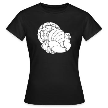 Action de grâce - T-shirt Femme - noir - Devant - AI Model Female 172 dark (172cm)