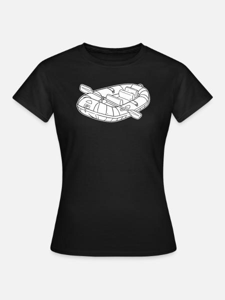 Rafting - Frauen T-Shirt - Schwarz