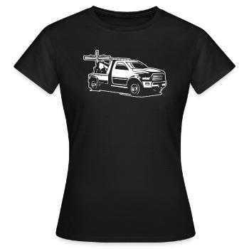 Abschleppdienst Abschlepper - Frauen T-Shirt - Schwarz - Vorne - AI Model Female 172 dark (172cm)