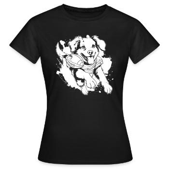 Football américain - T-shirt Femme - noir - Devant - AI Model Female 172 dark (172cm)