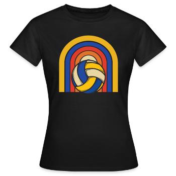 Volley-ball Joueurs de volley-ball - T-shirt Femme - noir - Devant - AI Model Female 172 dark (172cm)