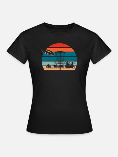 Frisbee Golf Disc Golf - Frauen T-Shirt - Schwarz