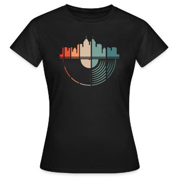 Vinyl Record Collector - Women's T-Shirt - black - Front - AI Model Female 172 dark (172cm)