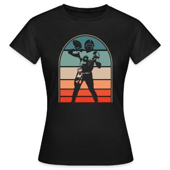 Football américain - T-shirt Femme - noir - Devant - AI Model Female 172 dark (172cm)