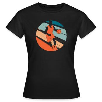 Basketball Basketballer - Frauen T-Shirt - Schwarz - Vorne - AI Model Female 172 dark (172cm)