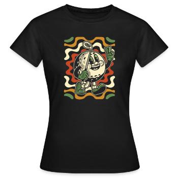 Golf Golfer Golfen - Frauen T-Shirt - Schwarz - Vorne - AI Model Female 172 dark (172cm)