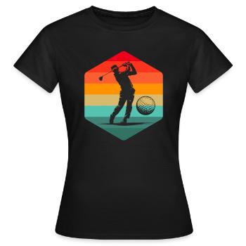 Golf Golfeurs Golfeurs - T-shirt Femme - noir - Devant - AI Model Female 172 dark (172cm)