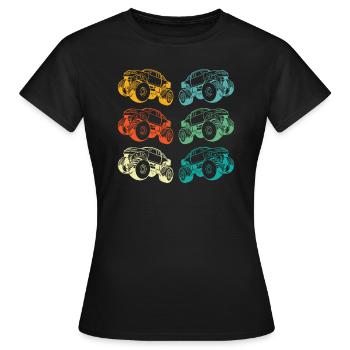 Monster Truck - T-shirt Femme - noir - Devant - AI Model Female 172 dark (172cm)