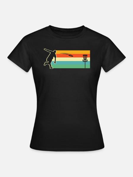 Frisbee Golf Disc Golf - Frauen T-Shirt - Schwarz