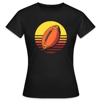 Football américain - T-shirt Femme - noir - Devant - AI Model Female 172 dark (172cm)